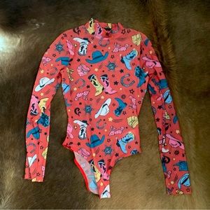 Western mesh bodysuit